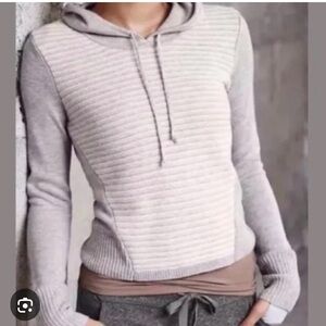 Athleta Noe hooded merino wool sweater S